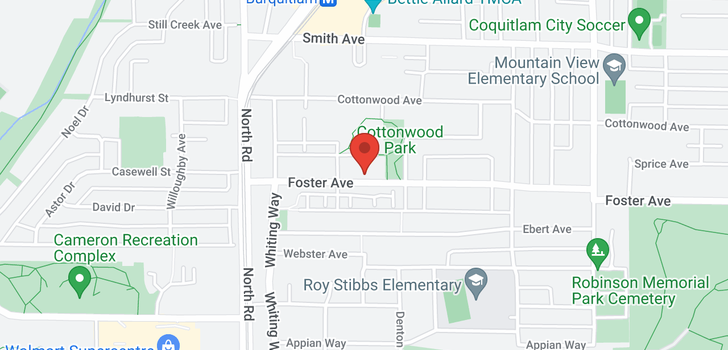 map of 411 553 FOSTER AVENUE